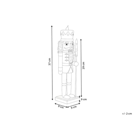 Figurka dekoracyjna LJUNGAN Dziadek do orzechów 37 cm Biały