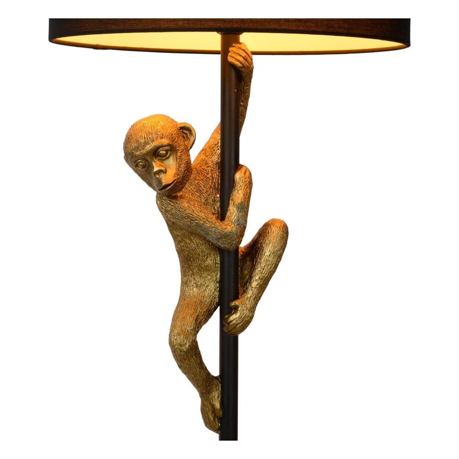 Lampka podłogowa stojąca Chimp 10702/81/30 Lucide abażur monkey czarny