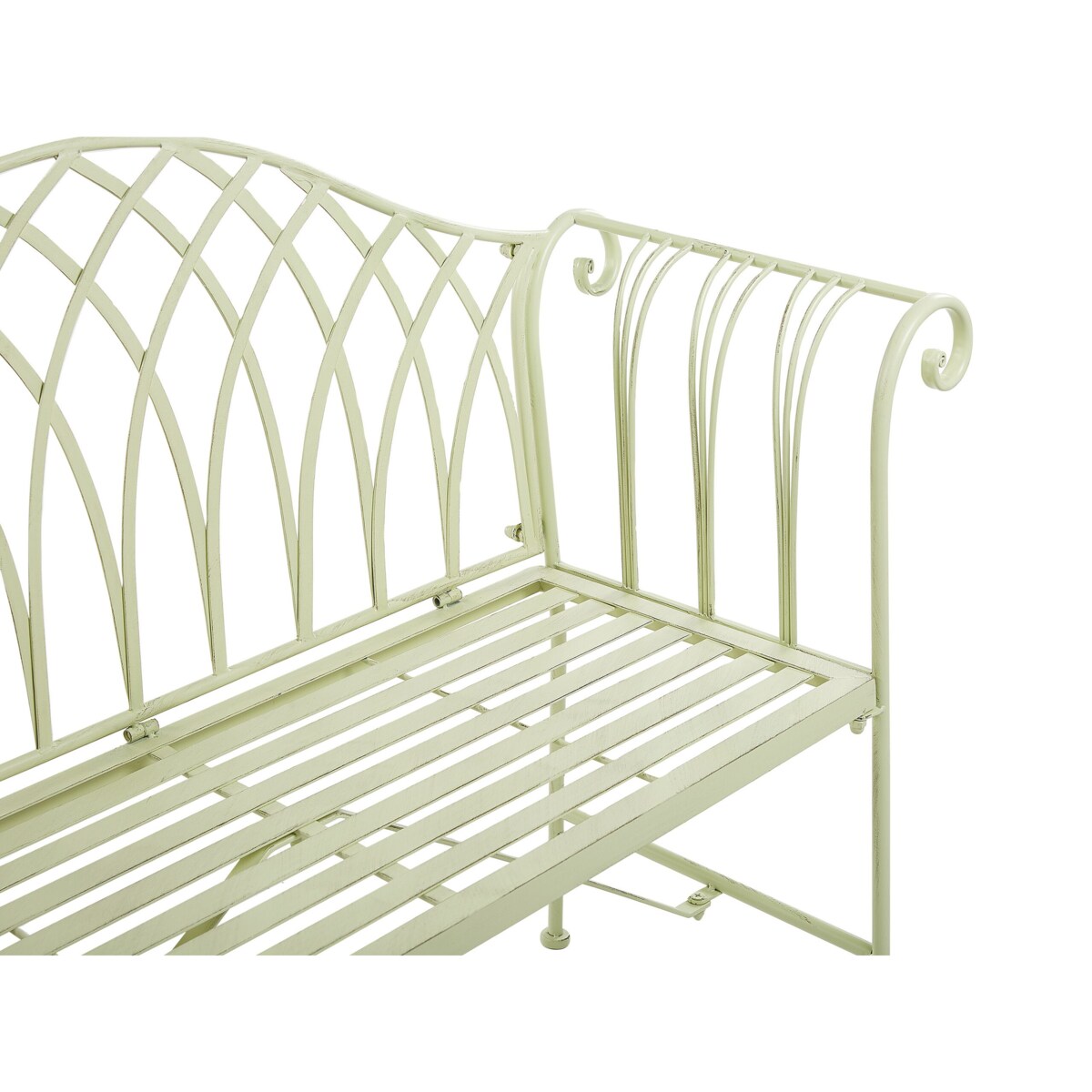 Ławka ogrodowa 130 cm jasnozielona MILAZZO
