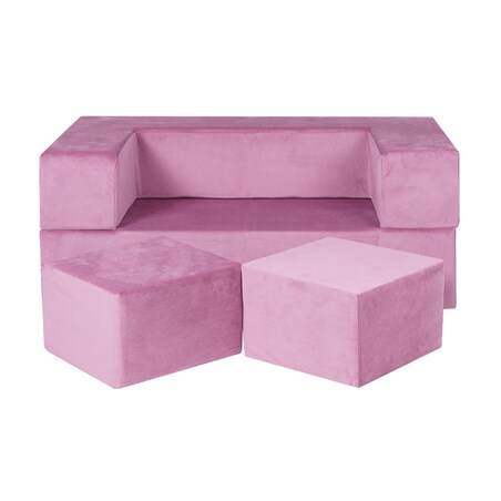 Sofa dla Dzieci, Cube, Różowa