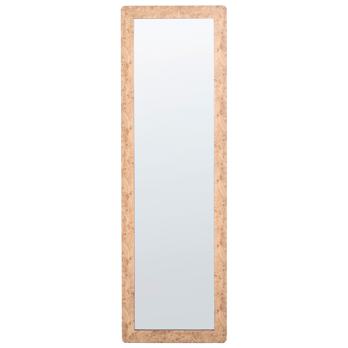 Lustro ścienne GALAN 50 cm 160 cm Jasnobrązowy