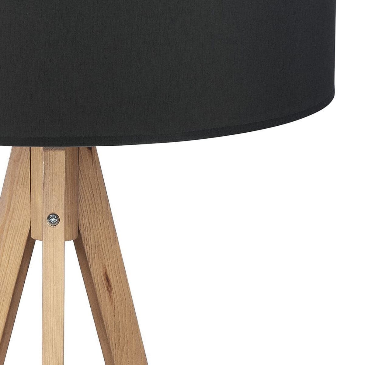 Rustykalna lampa podłogowa Treviso 5039 TK Lighting okrągły abażur czarny