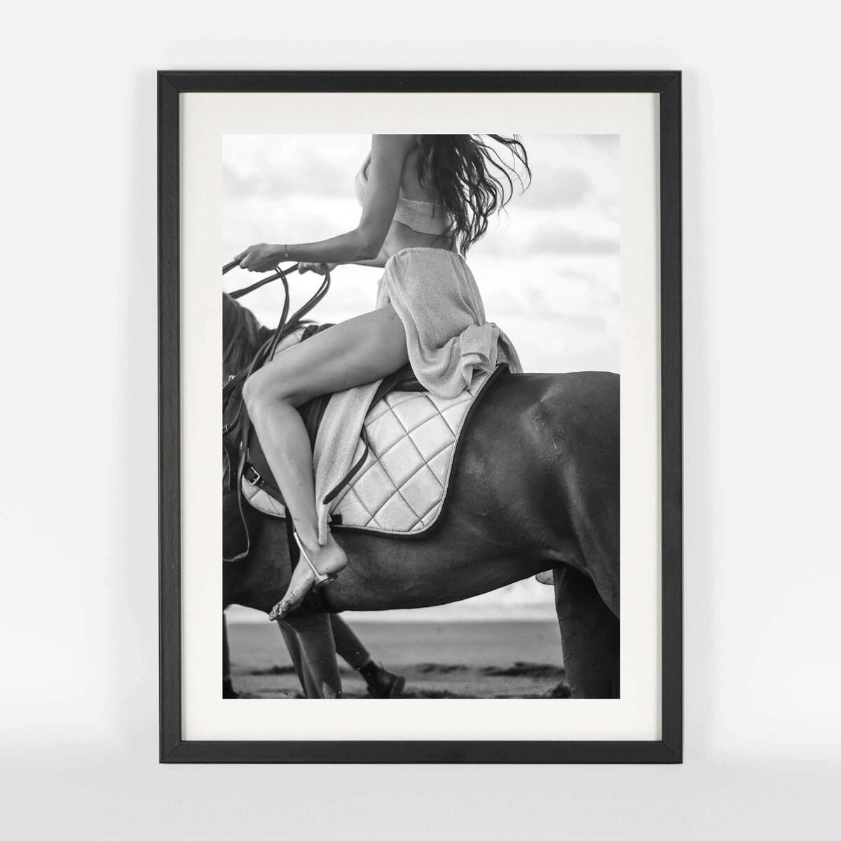 Ramka na zdjęcia 30x40 cm czarna rama MDF z plexi wisząca poziom pion klasyczna ramka