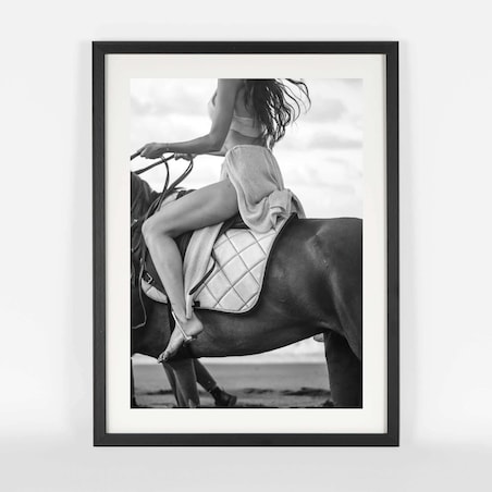 Ramka na zdjęcia 30x40 cm czarna rama MDF z plexi wisząca poziom pion klasyczna ramka