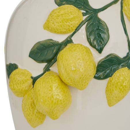 Wazon ceramiczny z gałązkami cytryny 32,6x22,5x20 cm LEMONIA