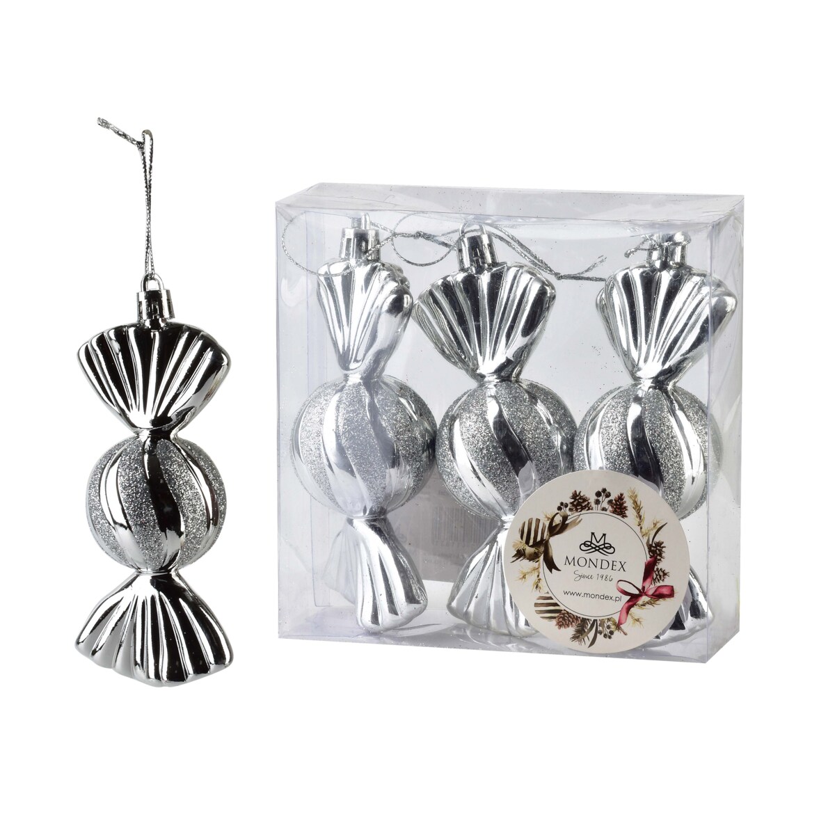 Bombki Cukierki SANTA LILA