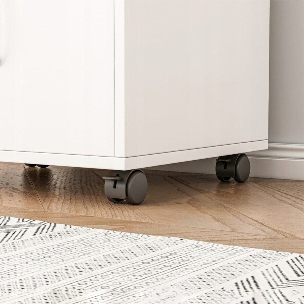 Wielofunkcyjna szafka stojąca stolik drukarkę regał półka nowoczesna 50 cm