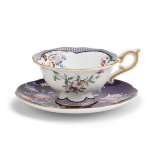 Filiżanka do herbaty ze spodkiem Midnight Crane Wonderlust Wedgwood