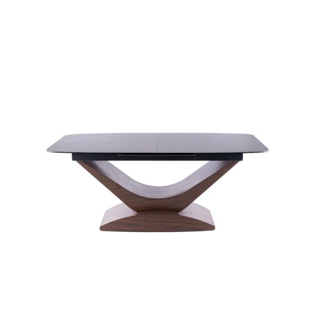 Stół rozkładany DOLCE CERAMIC 180(240)x95 szary marmur/orzech