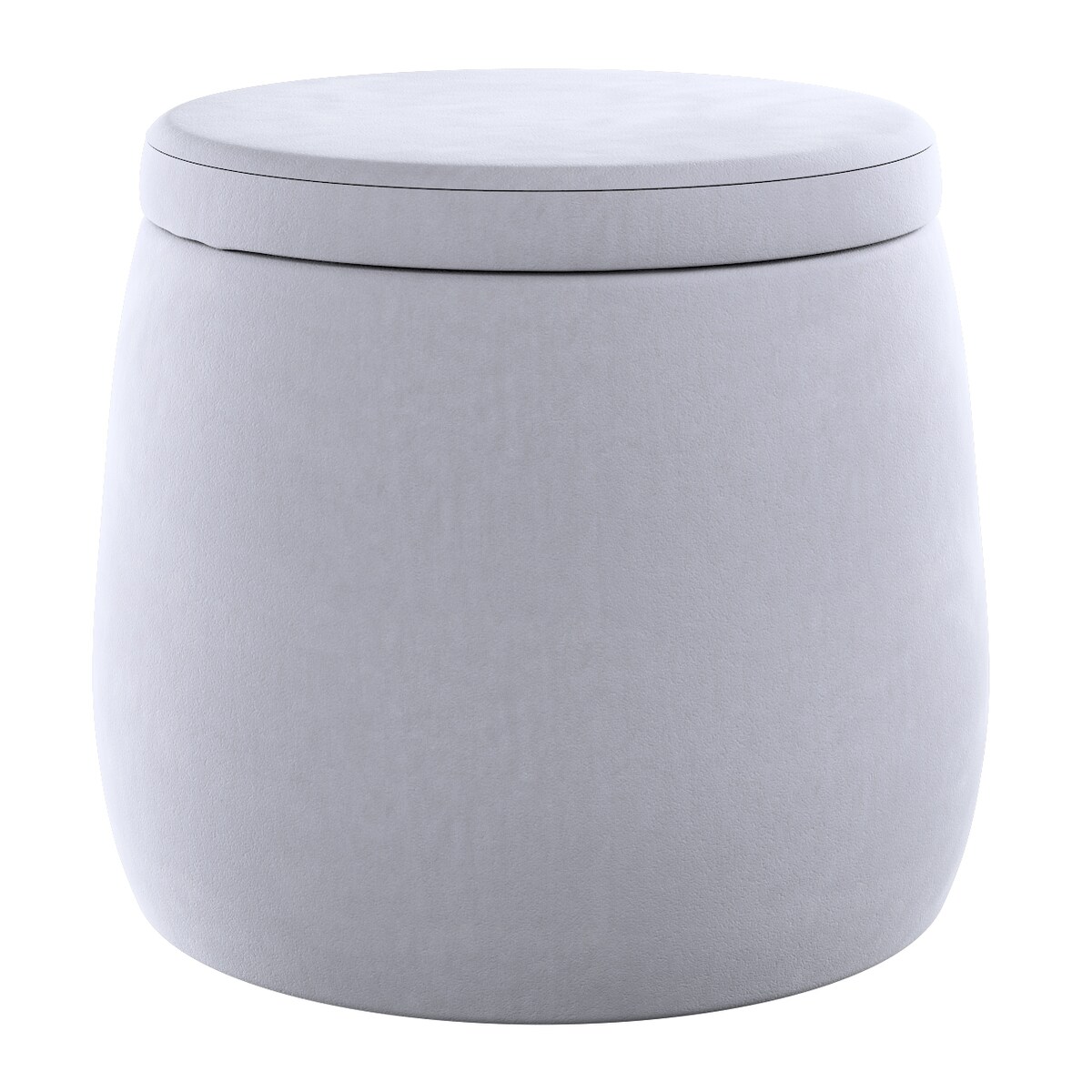 Puf Candy Jar, srebrzysty szary, ø40, wys. 40 cm, Posh Velvet