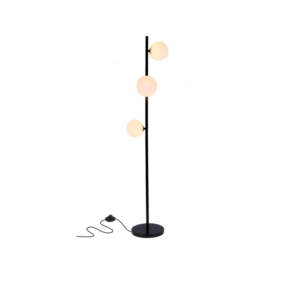 Stojąca lampa podłogowa Kama szklane kule do salonu