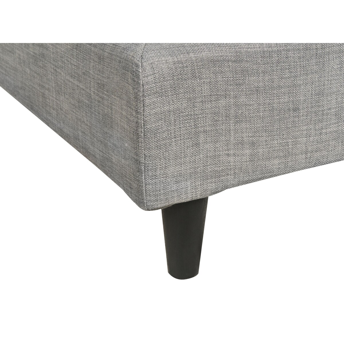 Wymienne obicie do łóżka 90 x 200 cm jasnoszare FITOU