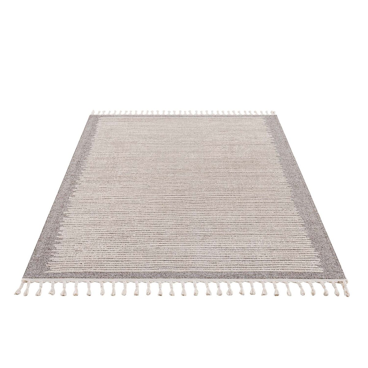 Dywan z frędzlami w paski ARTY 22310 Mokka 80x150