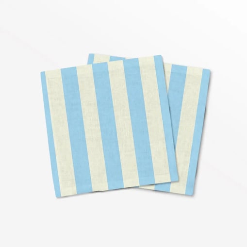 Serwetki świąteczne - klasyczne błękitne pasy (2szt.)