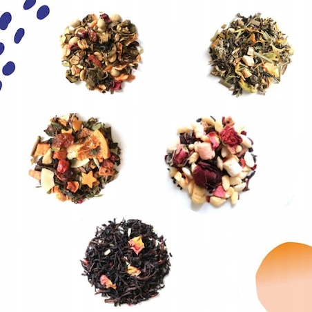 Zestaw prezentowy box "THANK YOU" z herbatami sypanymi kubkiem i czekoladą z owocami - podziękowanie prezent upominek dla kobiety dziewczyny niej