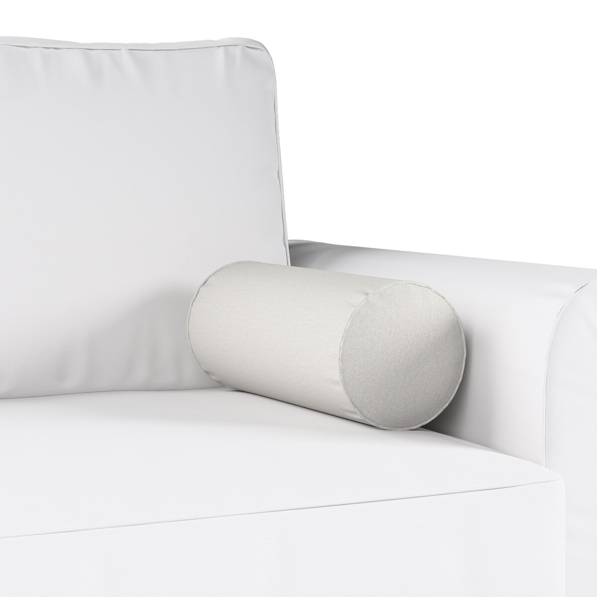 Poduszka wałek prosty, jasny popiel, Ø16 x 40 cm, Etna