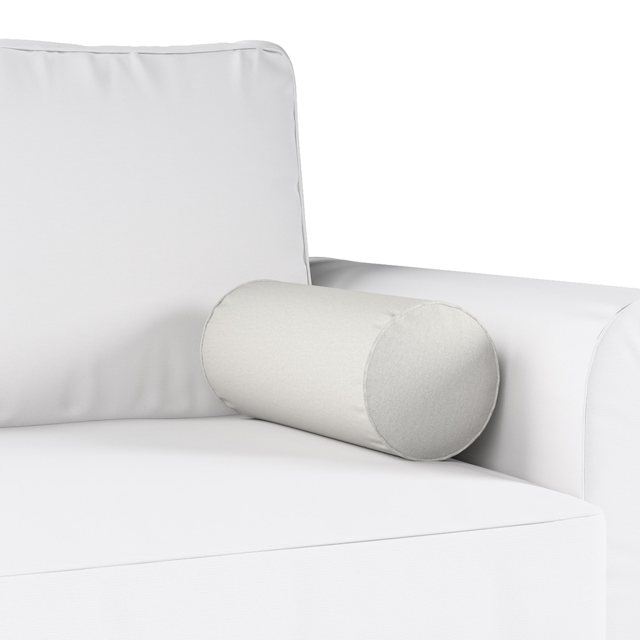 Poduszka wałek prosty, jasny popiel, Ø16 x 40 cm, Etna