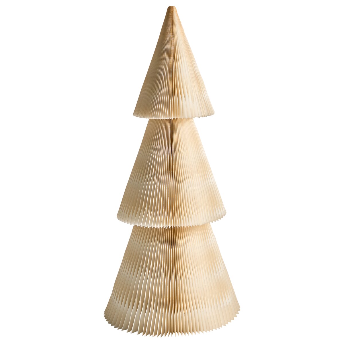 Zestaw 2 dekoracji świątecznych VEFSNA Choinka 90/122 cm Beżowy