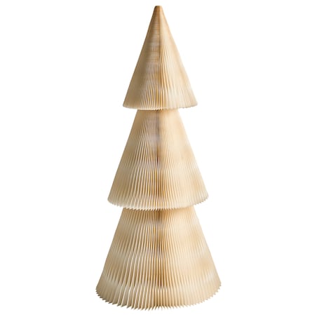 Zestaw 2 dekoracji świątecznych VEFSNA Choinka 90/122 cm Beżowy