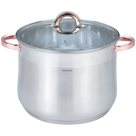 Garnek stalowy gastronomiczny duży 13L 28cm Rose Gold KLAUSBERG