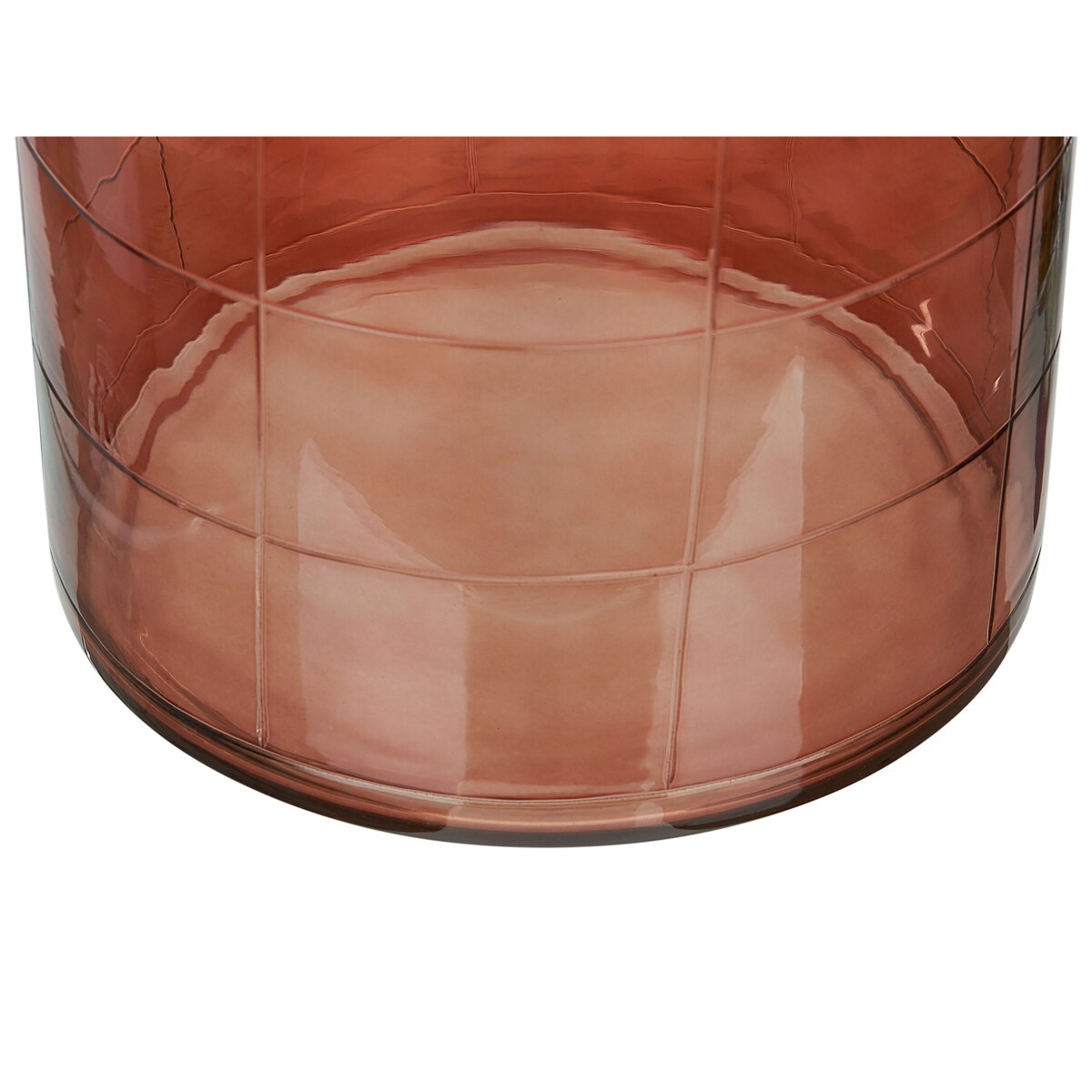 Wazon na kwiaty szklany brązowy VINDALOO