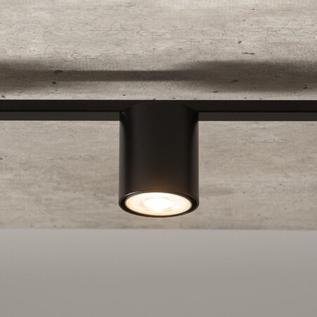 Nowoczesne tuby do przedpokoju Sky czarna lampa metalowa