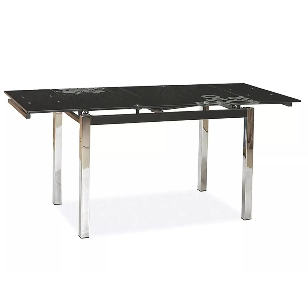 Stół GD-017 110(170)x74 czarny rozkładany
