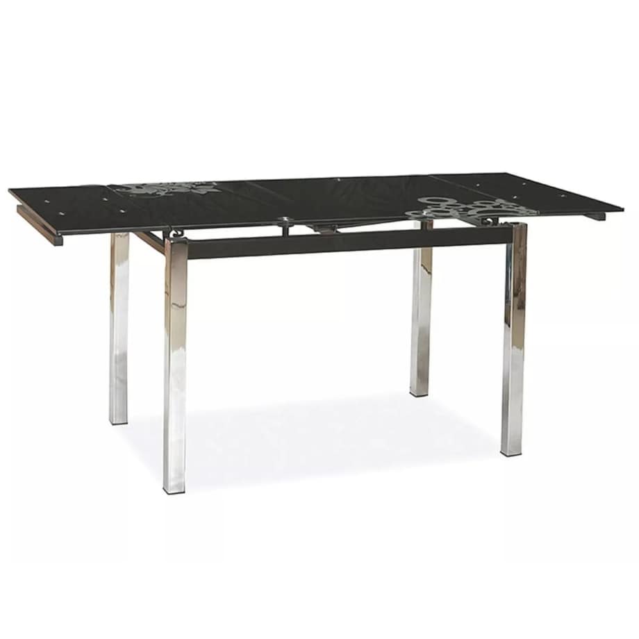 Stół GD-017 110(170)x74 czarny rozkładany