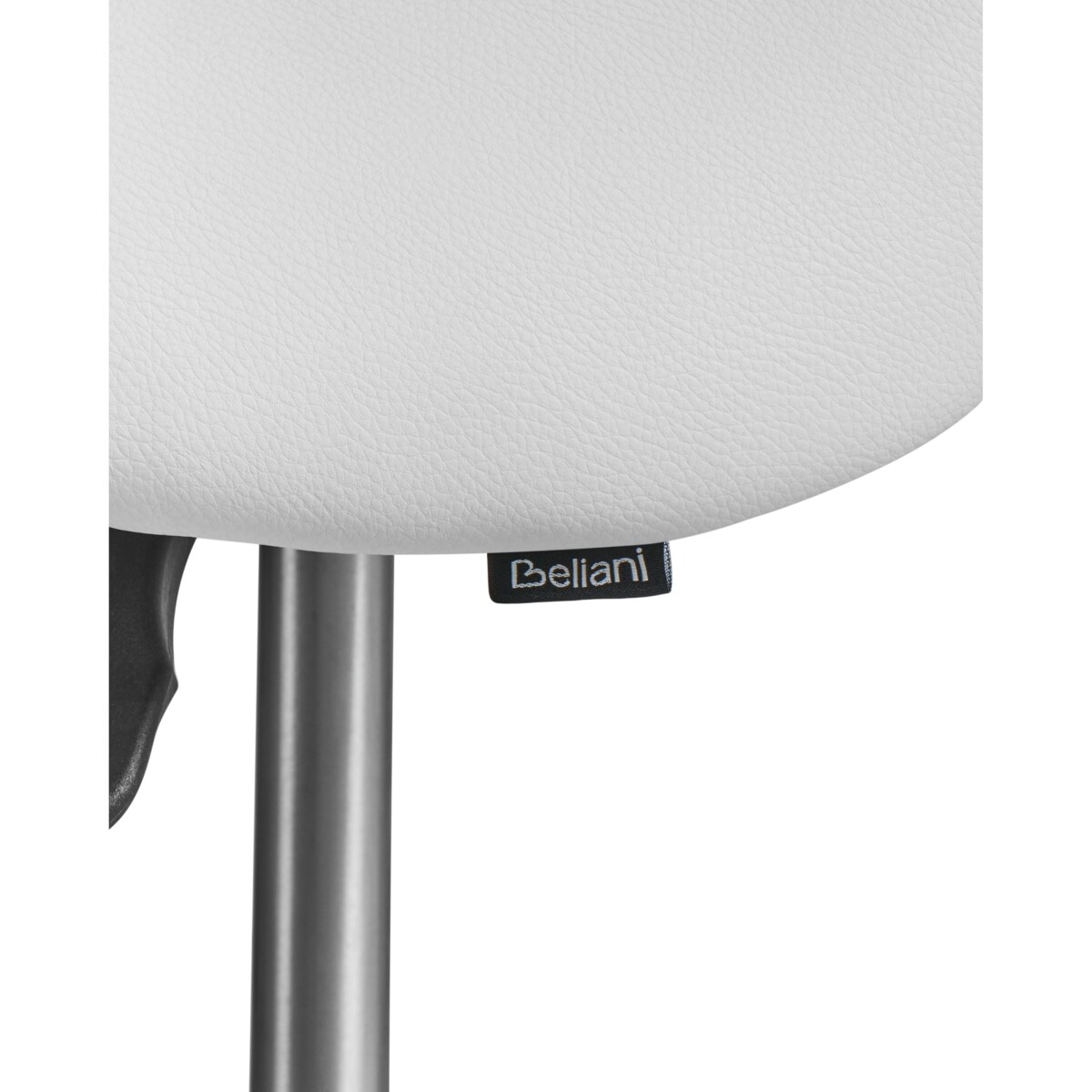 Taboret obrotowy DUMONT Ekoskóra Biały