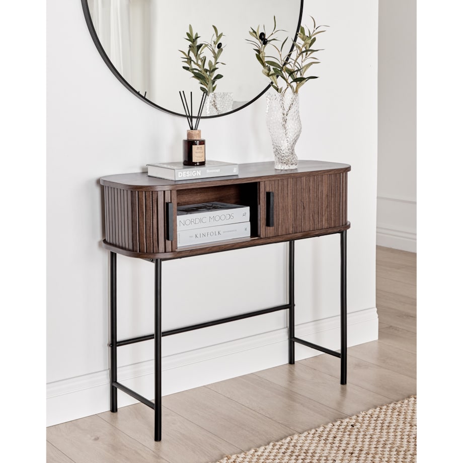 Konsola BRADLEY Ciemnobrązowy