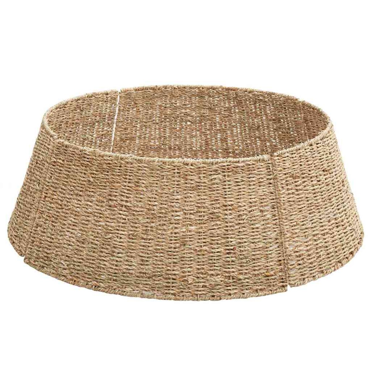 vidaXL Kołnierz do Choinki Brązowy 75 x 75 x 25 cm Trawa morska