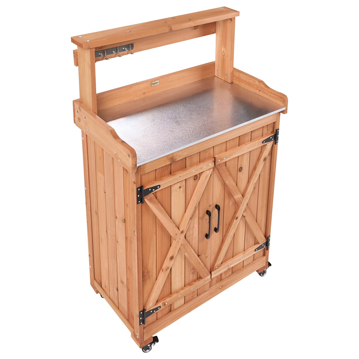 Stół ogrodniczy ALTOLIA 70 cm 119 cm Drewno jodłowe Brązowy