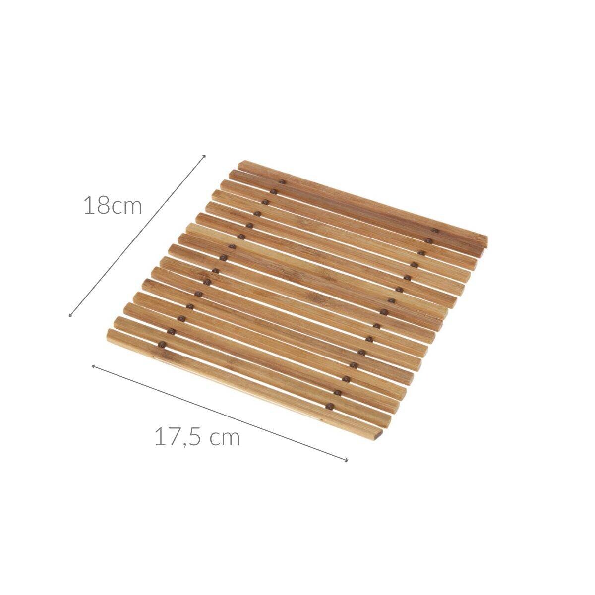 Podstawka pod garnek, bambusowa, 17,5 x 18 cm