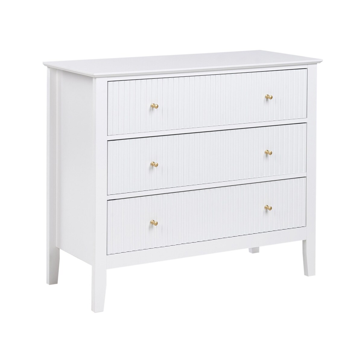 Komoda 3 szuflady ASSISI Biały