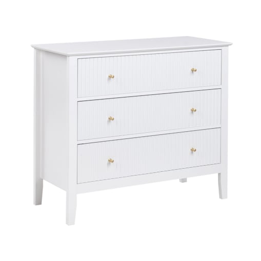 Komoda 3 szuflady ASSISI Biały