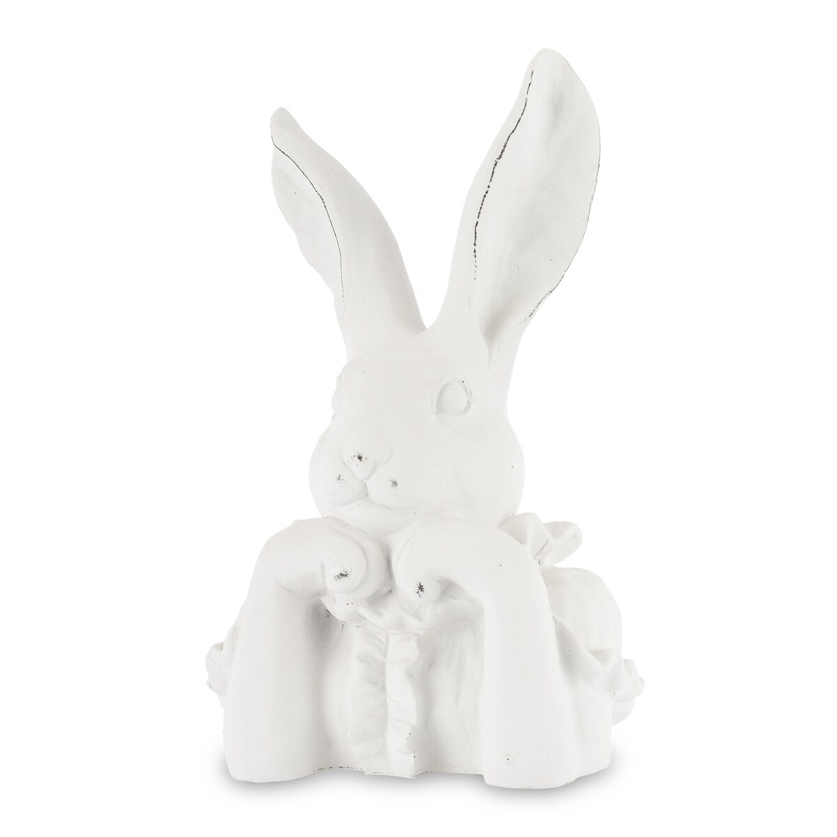 Figurka popiersie królika 35x22x14,5 cm TORACE biały