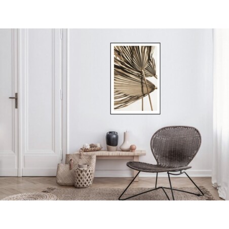 Poster Story, Plakat, Obraz - Beżowe Liście Palmy, wymiary 70 x 100 cm