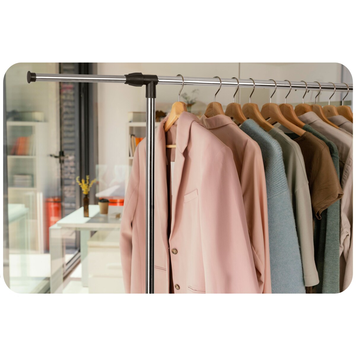 Stojak na ubrania buty wieszak stojący garderoba Massido