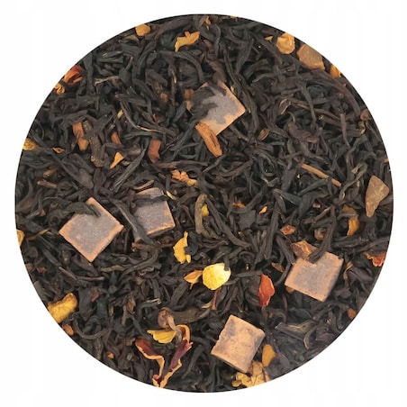 Herbata czarna CZEKOLADOWY GRZANIEC smak świąteczna czekolada z przyprawami - herbata liściasta sypana mieszanka napar susz - gotowa na prezent upominek