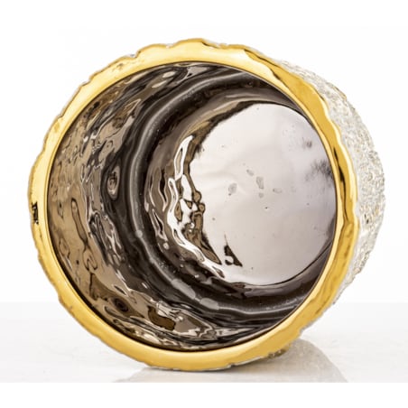 Osłonka ceramiczna 15x15,5x15,5 cm TOVER złota