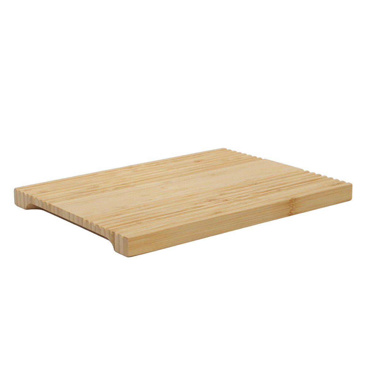 Żłobiona taca do serwowania, bambus