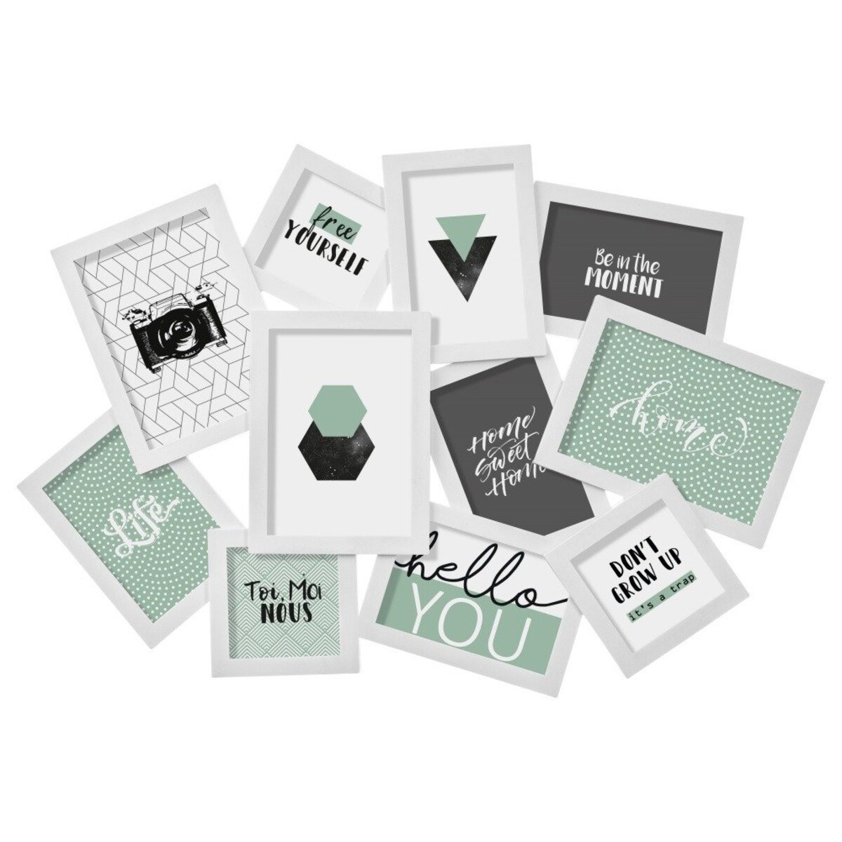 Multirama na zdjęcia, ramka na 11 zdjęć, wisząca