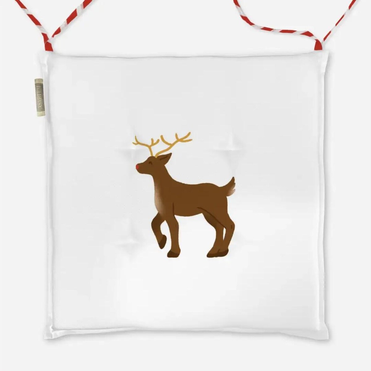 Poduszka świąteczna na krzesło - Minimalistyczny renifer