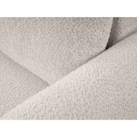 Narożnik DELI z funkcją spania na nóżkach, lewostronny, kremowy