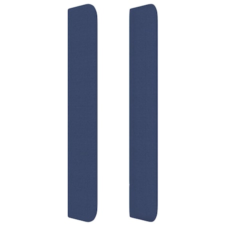 vidaXL Zagłówek uszak, niebieski, 83x16x118/128 cm, tkanina