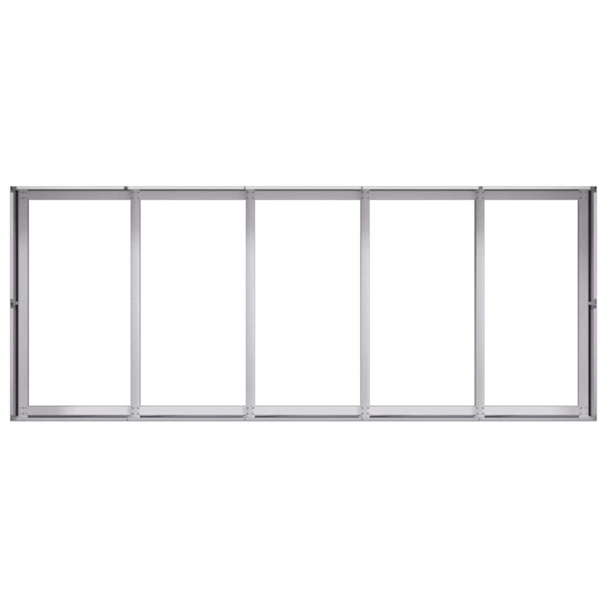 vidaXL Doniczka 200x80x40 cm Stal ocynkowana