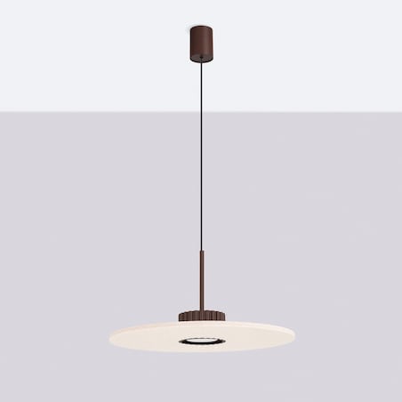 Lampa wisząca OVO 1 brązowa/beżowa filc Gx53