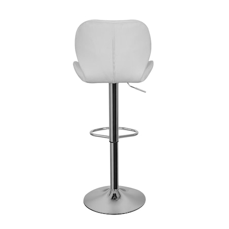 Hoker krzesło barowe tapicerowane regulowane obrotowe szare