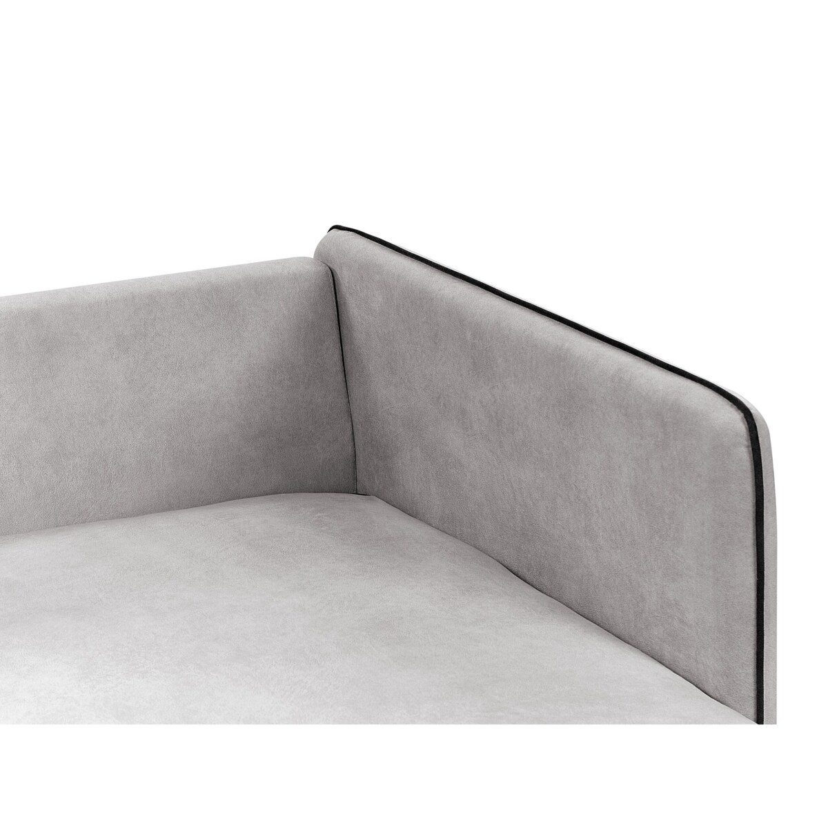 Narożnik welurowy prawostronny jasnoszary ALTAN