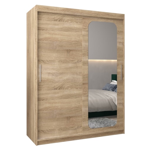 Szafa przesuwna Garderoba PROMO T2 150 sonoma/sonoma